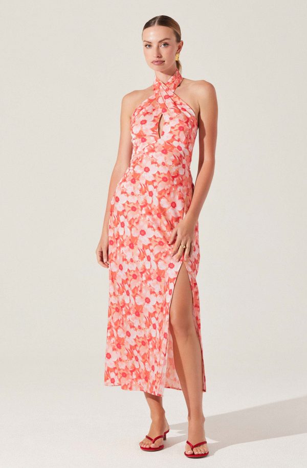 Marissa Floral Halter Neck Dress - Image 4