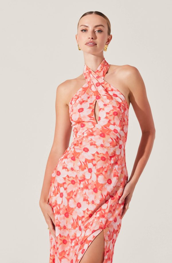 Marissa Floral Halter Neck Dress - Image 2
