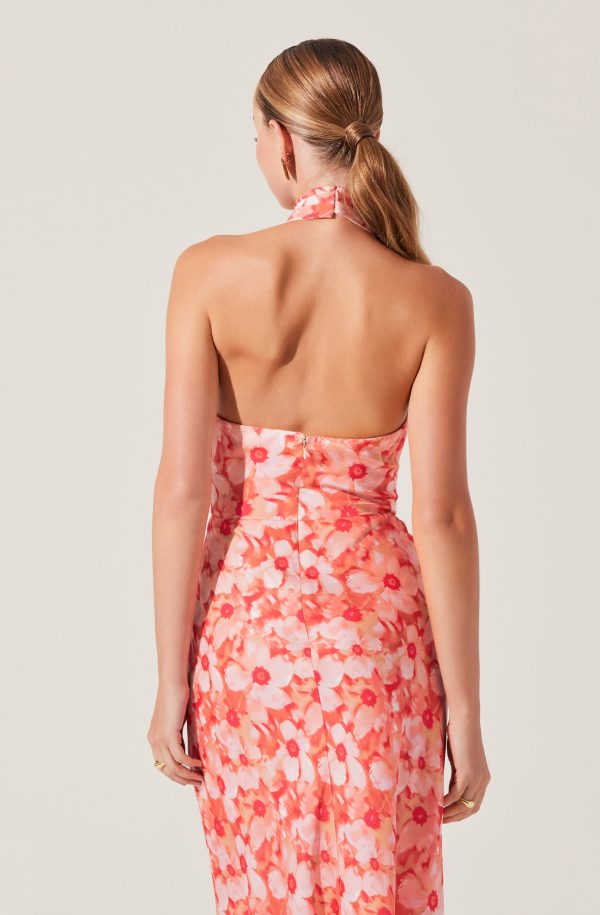 Marissa Floral Halter Neck Dress - Image 6