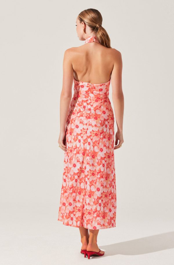 Marissa Floral Halter Neck Dress - Image 3