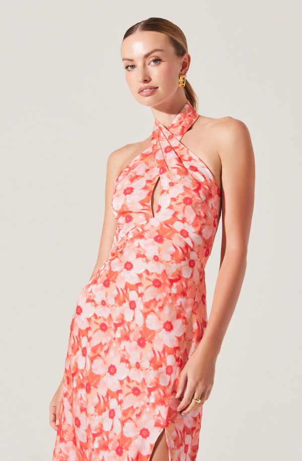 Marissa Floral Halter Neck Dress - Image 5