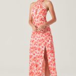 Marissa Floral Halter Neck Dress
