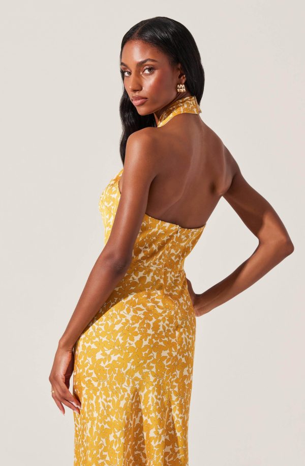 Marissa Floral Halter Neck Dress - Image 12