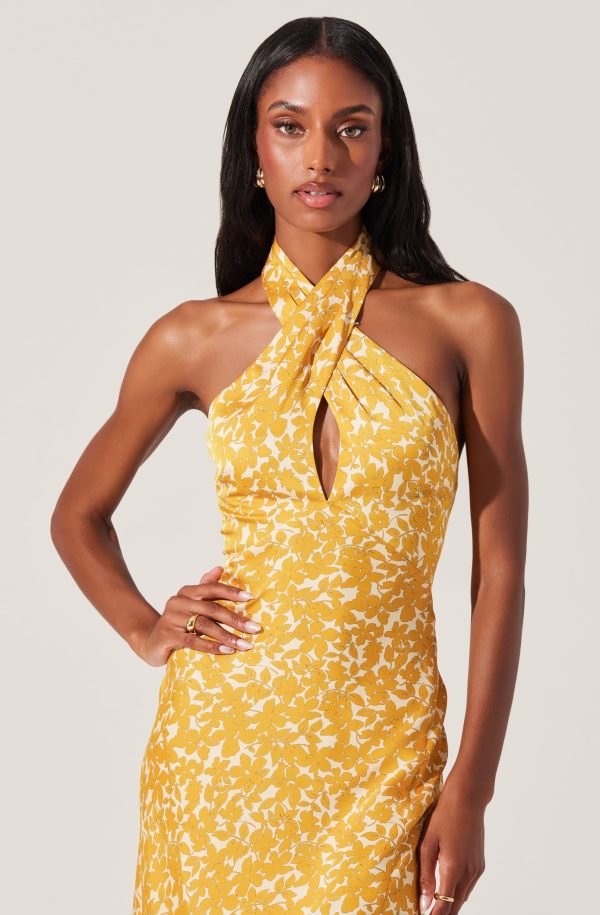 Marissa Floral Halter Neck Dress - Image 8