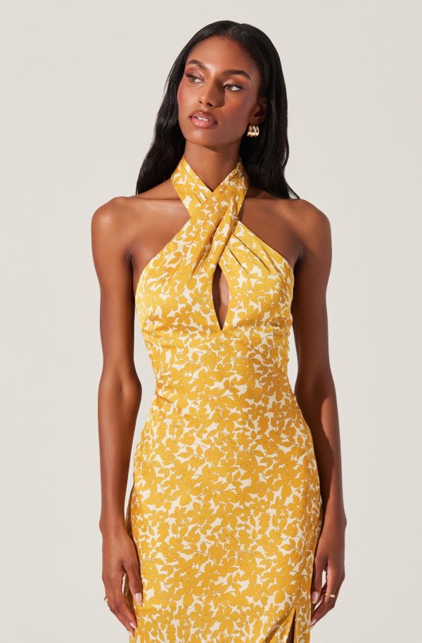 Marissa Floral Halter Neck Dress - Image 11