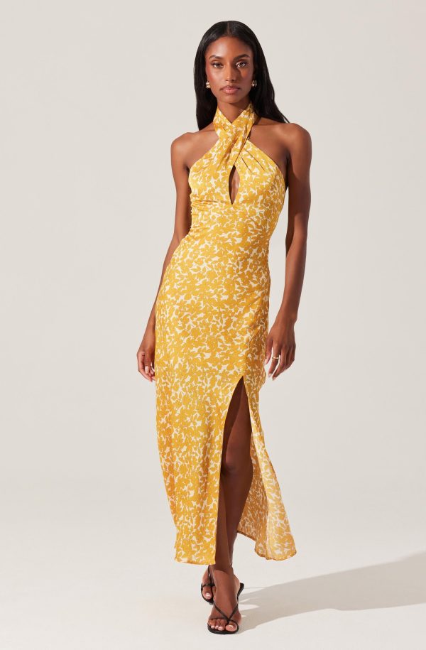 Marissa Floral Halter Neck Dress - Image 7