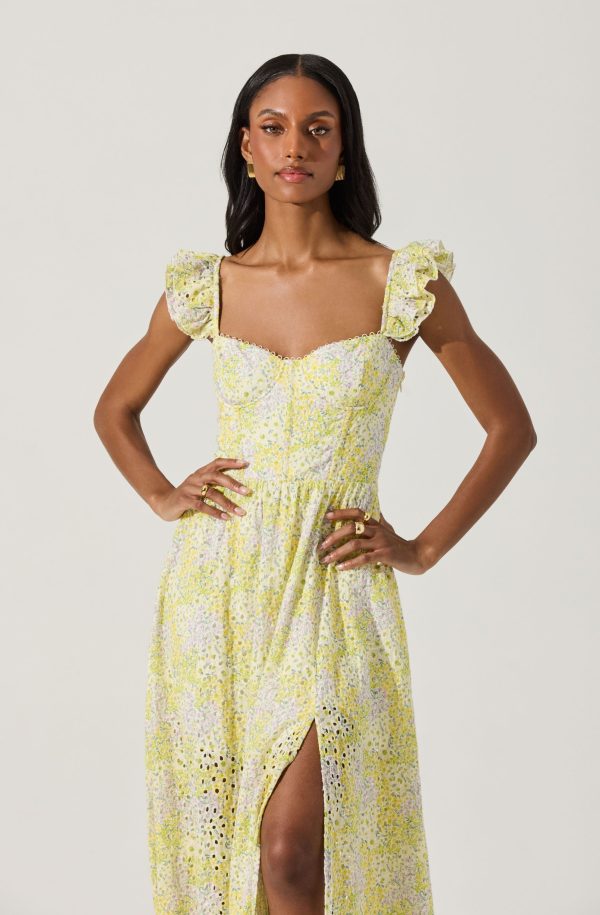 Wedelia Eyelet Bustier Midi Dress - Image 5