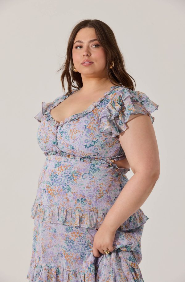 Mable Floral Tiered Ruffle Maxi Dress - Image 11