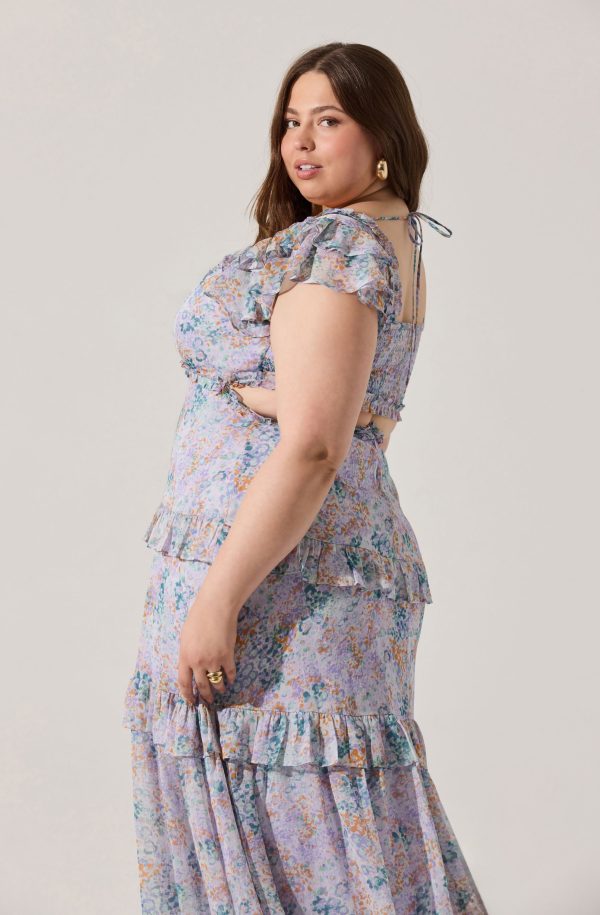 Mable Floral Tiered Ruffle Maxi Dress - Image 8
