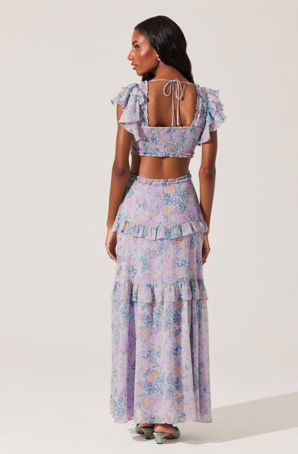Mable Floral Tiered Ruffle Maxi Dress - Image 6