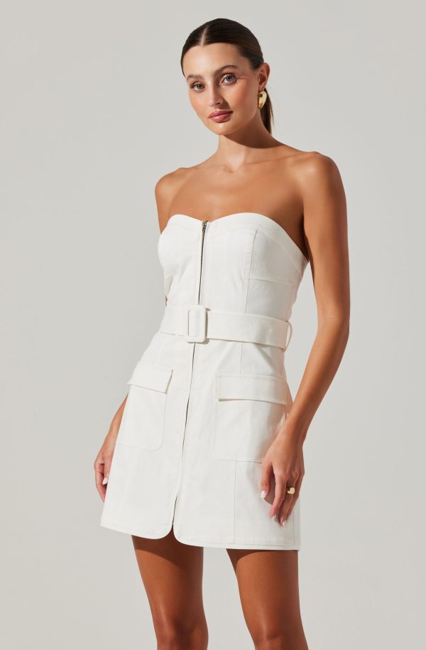 Deniz Strapless Mini Dress - Image 8