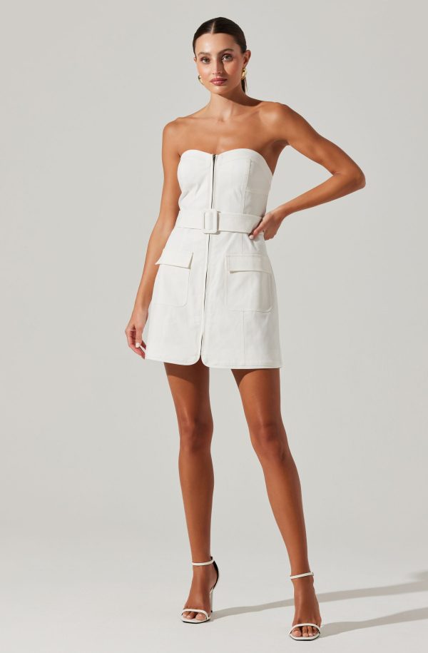 Deniz Strapless Mini Dress - Image 9