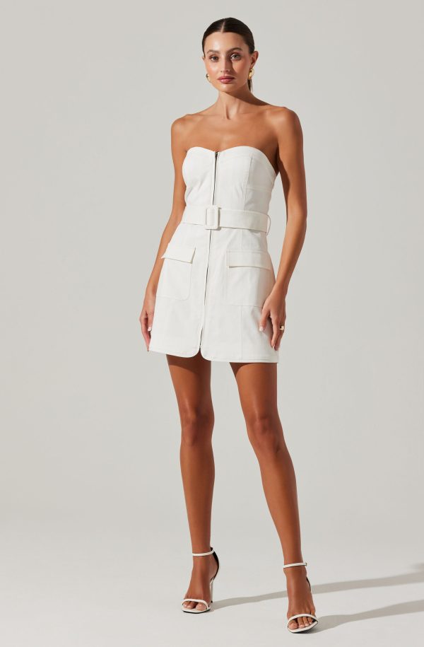 Deniz Strapless Mini Dress - Image 7