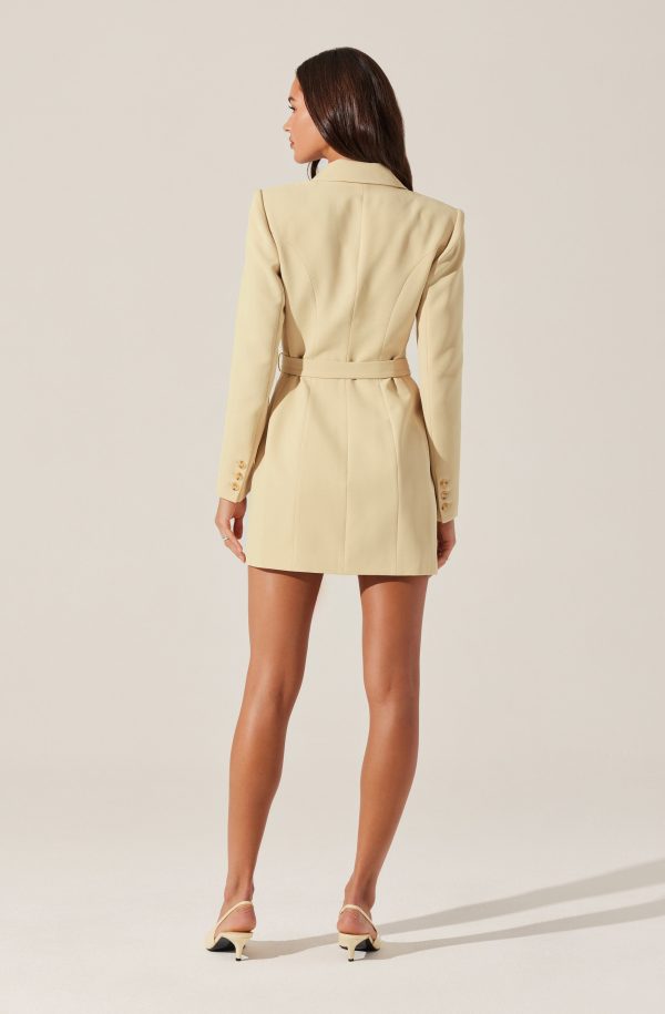 Kesari Pleated Blazer Wrap Dress - Image 5