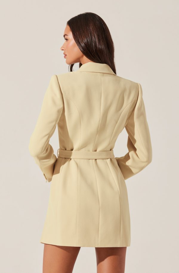 Kesari Pleated Blazer Wrap Dress - Image 6