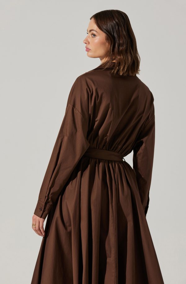 Darany Belted Midi Shirt Dress - Image 4