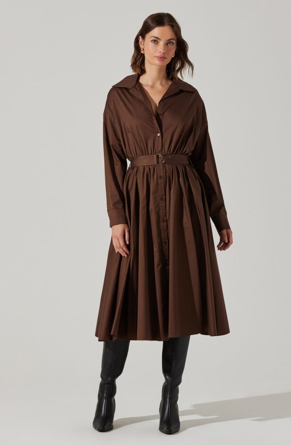Darany Belted Midi Shirt Dress - Image 3