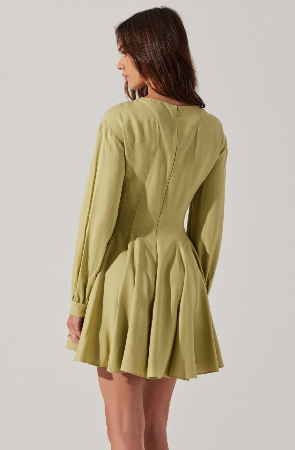 Elowyn Linen Blend Skater Dress - Image 4