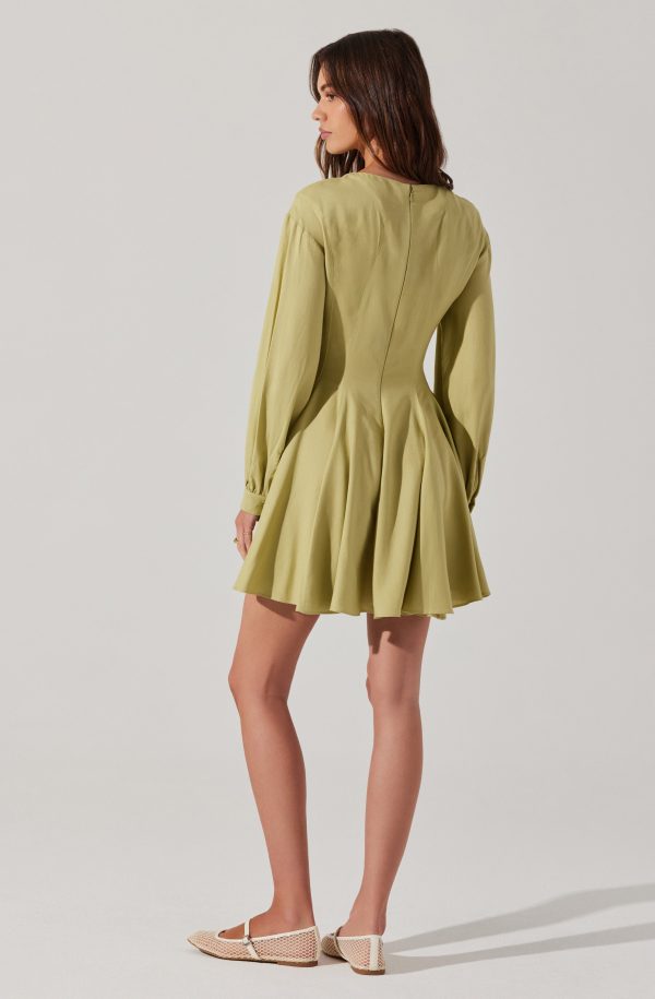 Elowyn Linen Blend Skater Dress - Image 5