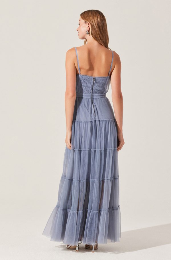 Mireya Bustier Tulle Maxi Dress - Image 2