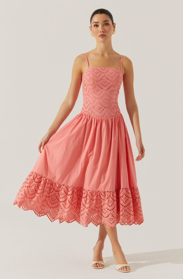 Nathalia Eyelet Midi Dress - Image 7