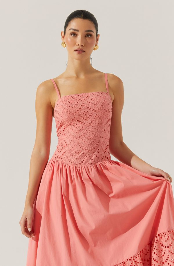 Nathalia Eyelet Midi Dress - Image 9