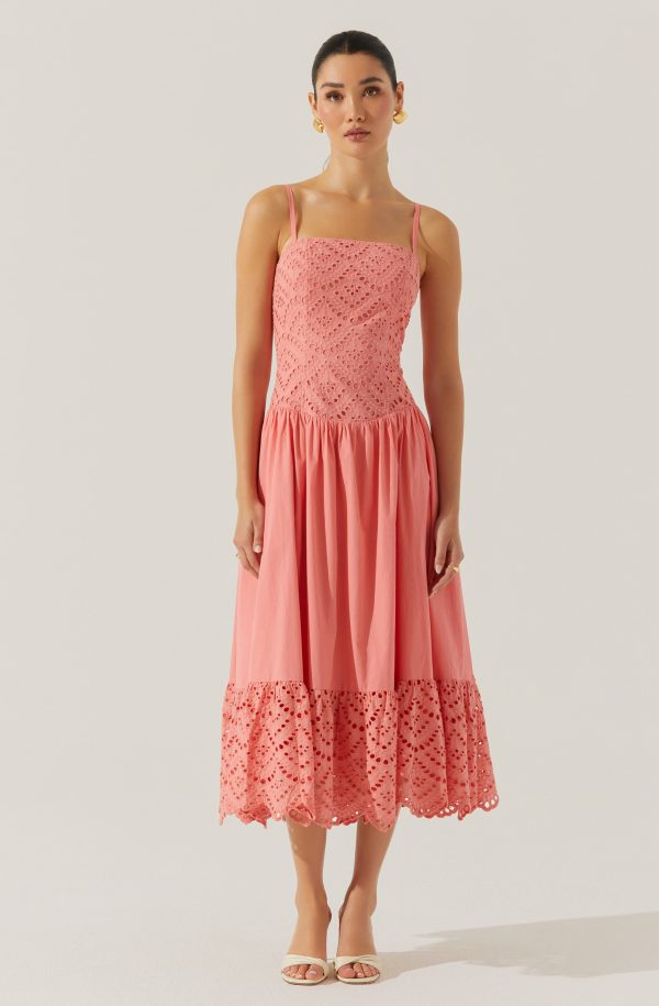 Nathalia Eyelet Midi Dress - Image 10
