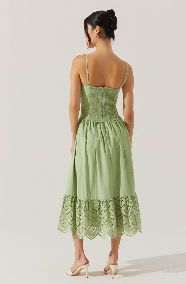 Nathalia Eyelet Midi Dress - Image 14