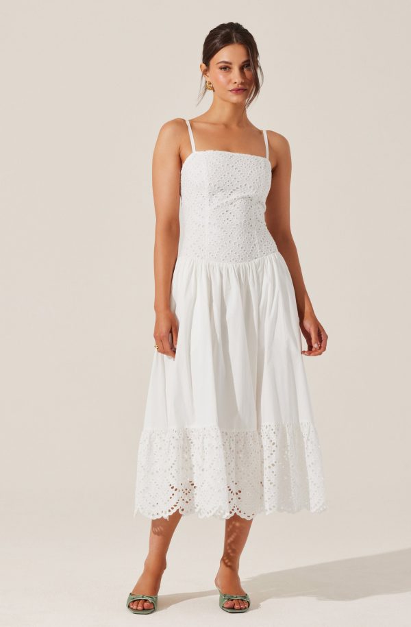 Nathalia Eyelet Midi Dress - Image 4