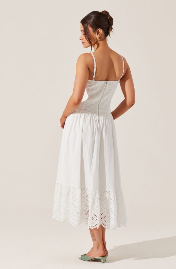 Nathalia Eyelet Midi Dress - Image 2