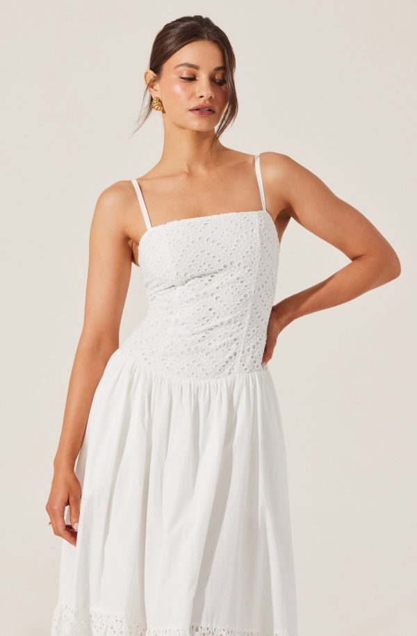 Nathalia Eyelet Midi Dress - Image 5