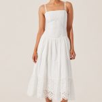 Nathalia Eyelet Midi Dress