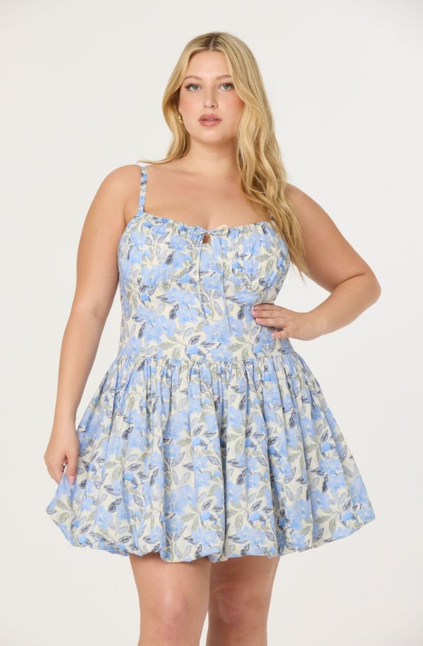 Larissa Floral Bubble Mini Dress - Image 11