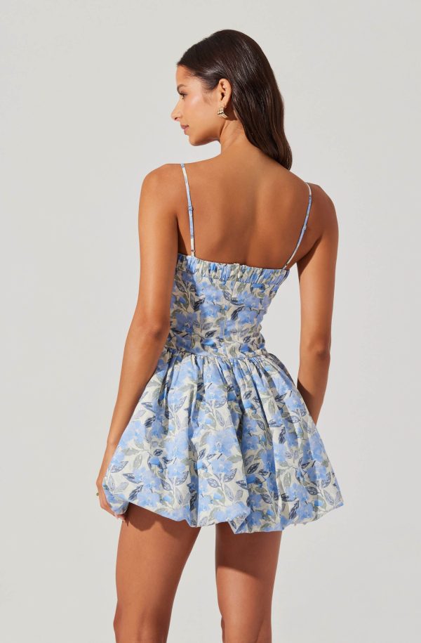Larissa Floral Bubble Mini Dress - Image 3