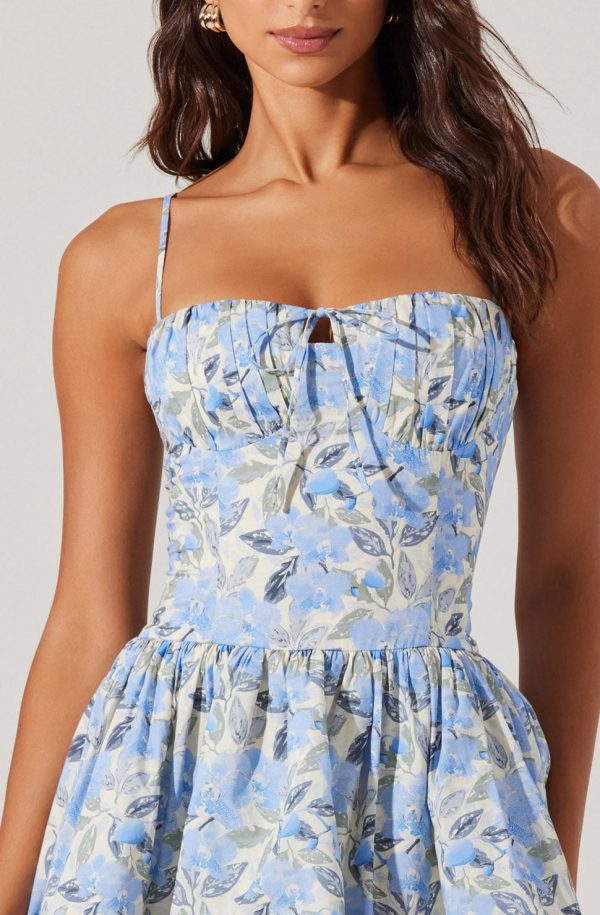 Larissa Floral Bubble Mini Dress - Image 4