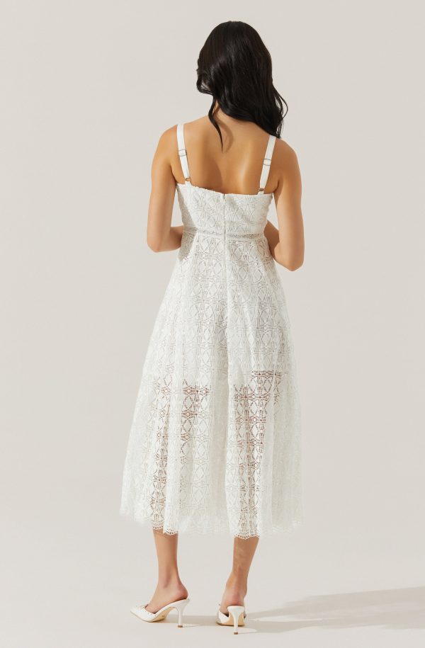 Tenna Lace Bustier Midi Dress - Image 5