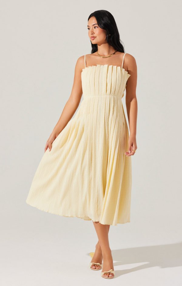 Sunny Pleated Midi Dress - Image 5