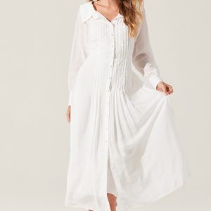 Diell Pleated Midi Dress