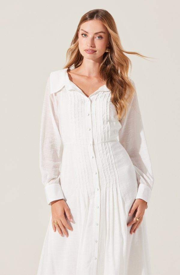 Diell Pleated Midi Dress - Image 2