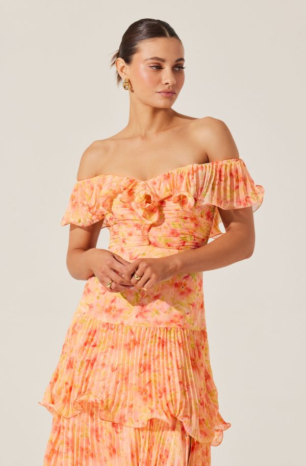 Wilder Pleated Tiered Maxi Dress - Image 3