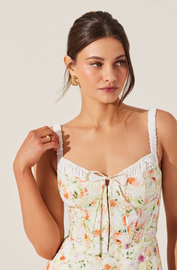 Julietta Floral Corset Midi Dress - Image 6