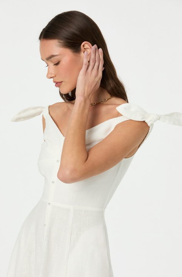 Charelin Linen Off Shoulder Dress - Image 10
