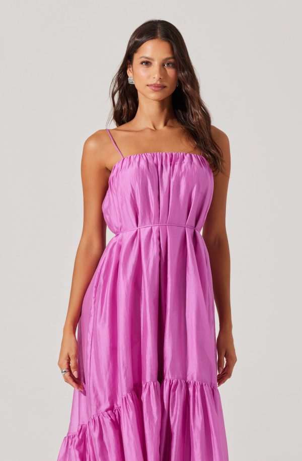 Elisha Tiered High-Low Maxi Dress - Image 3
