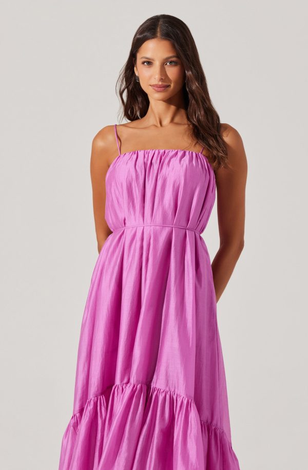 Elisha Tiered High-Low Maxi Dress - Image 2