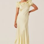 Auden Satin Ruffle Midi dress
