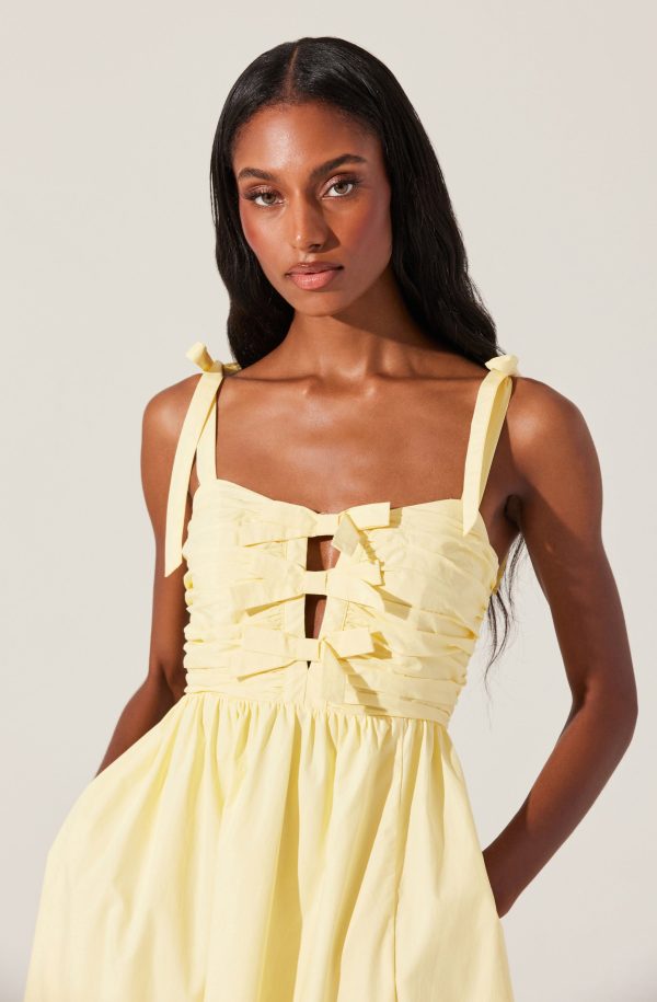 Helia Bow Front Midi Dress - Image 3