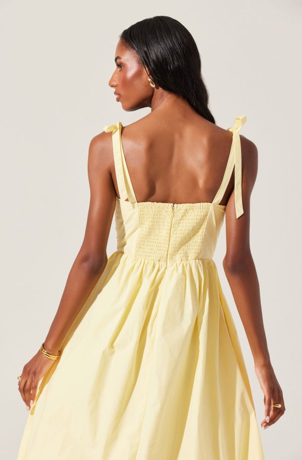 Helia Bow Front Midi Dress - Image 5