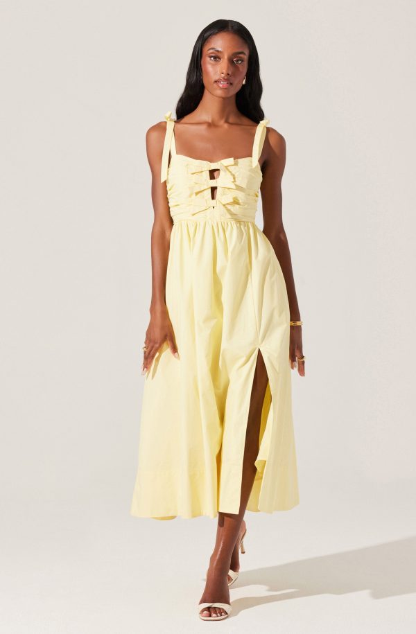 Helia Bow Front Midi Dress - Image 6