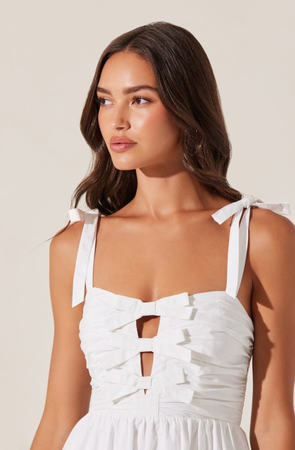 Helia Bow Front Midi Dress - Image 10