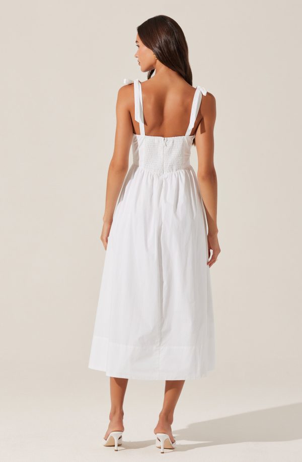 Helia Bow Front Midi Dress - Image 9
